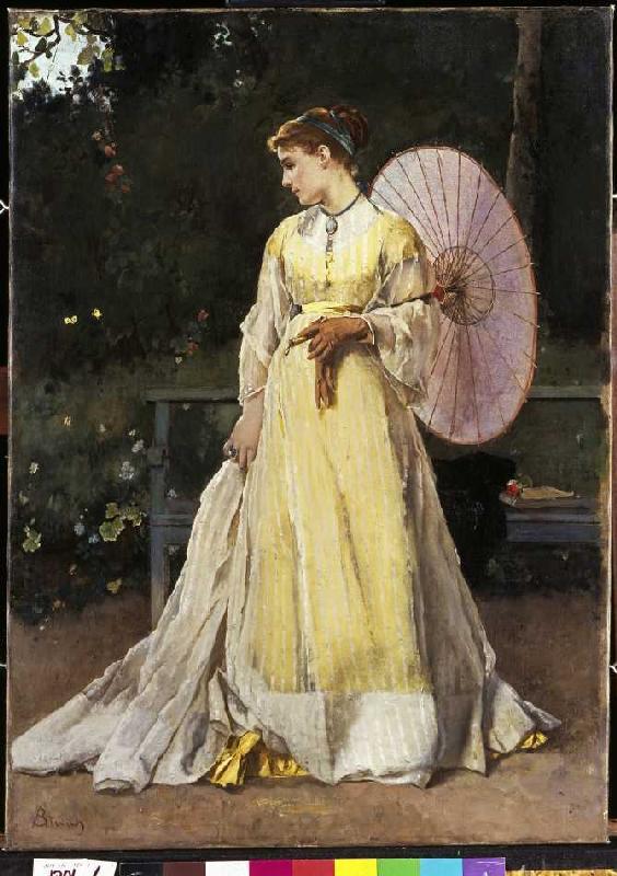 In the country (lady with parasol) from Alfred Stevens