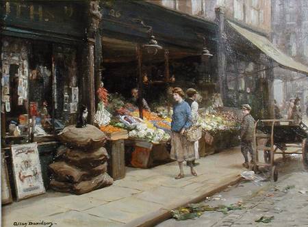 A London Street Market from Allan Douglas Davidson