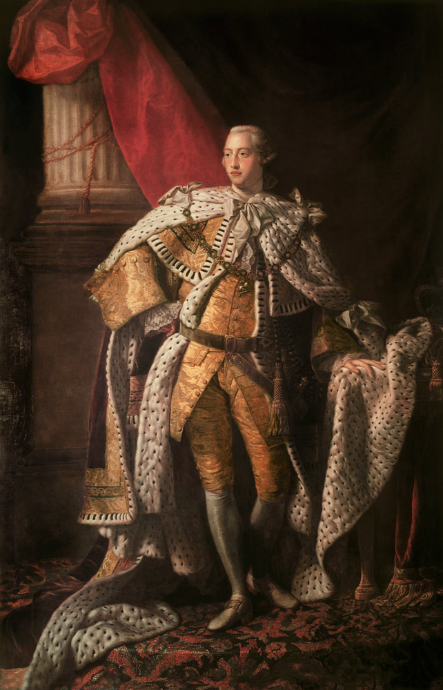 Portrait of the King George III of the United Kingdom (1738-1820) in his Coronation Robes from Allan Ramsay