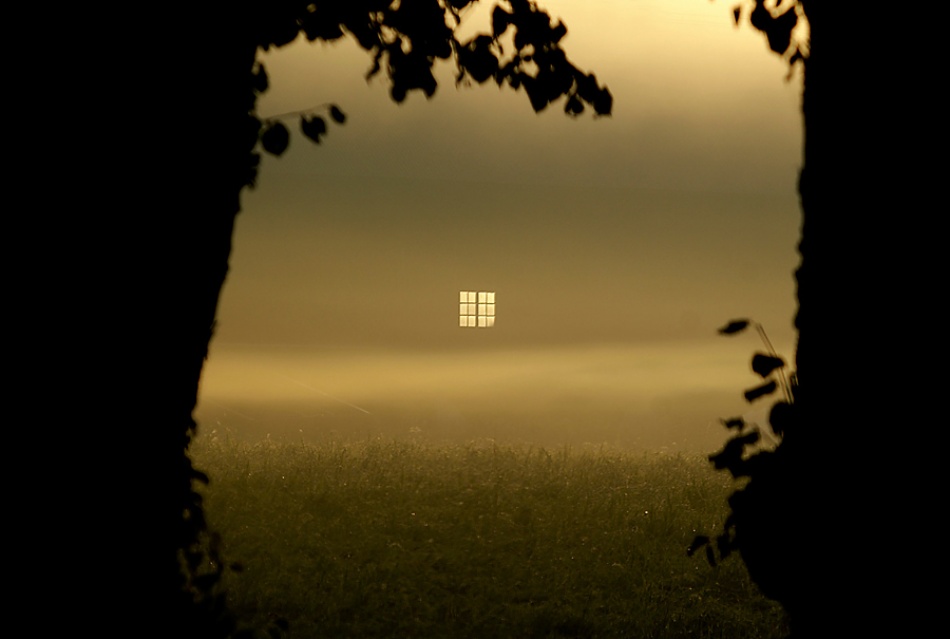 a window in morning mist from Allan Wallberg