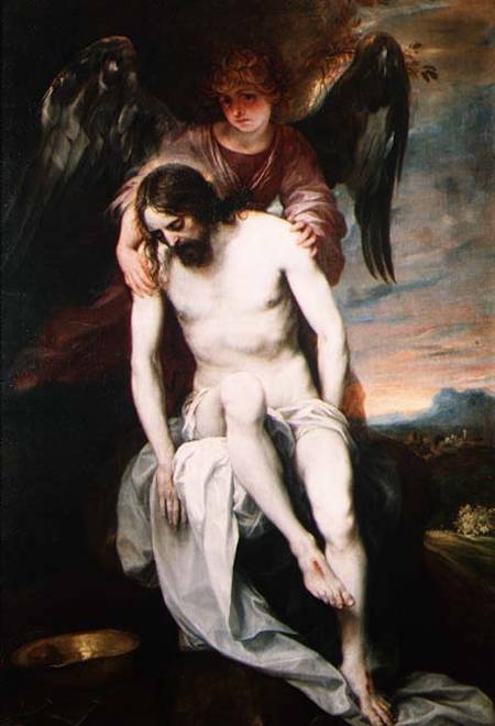 Dead Christ Supported by an Angel from Alonso Cano