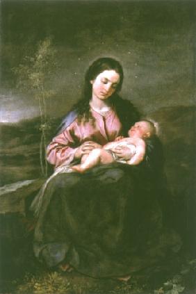The virgin with the child