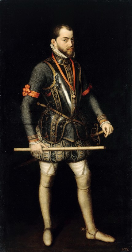 Portrait of Philip II (1527-1598), King of Spain and Portugal from Alonso Sanchez Coello