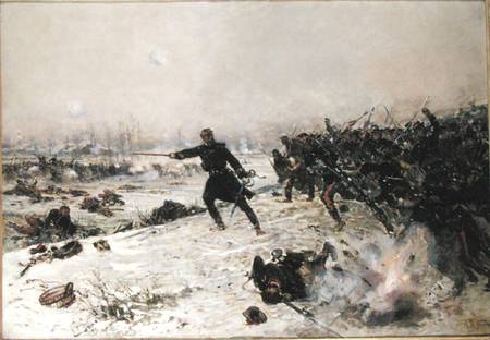 Episode of the War of 1870, Battle of Chenebier, 16th January 1871 from Alphonse Marie de Neuville