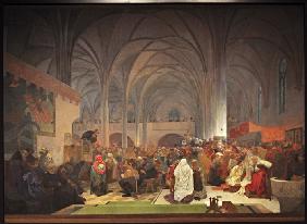 Master Jan Hus Preaching at the Bethlehem Chapel (The cycle The Slav Epic)