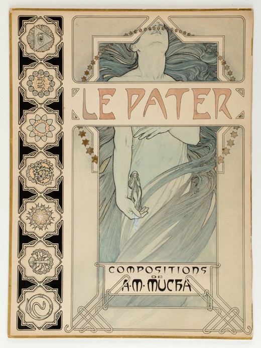 Cover Design for the illustrated edition Le Pater from Alphonse Mucha
