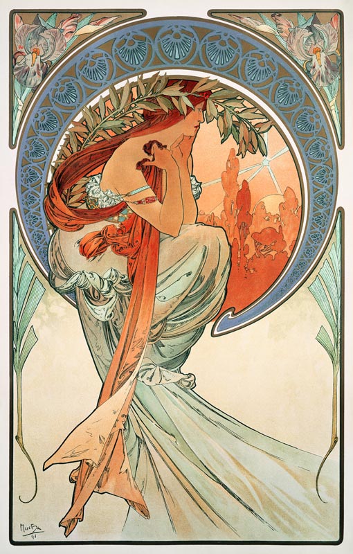 Four arts: The poetry from Alphonse Mucha