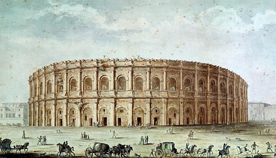 View of the Roman Amphitheatre from Alphonse de Seynes