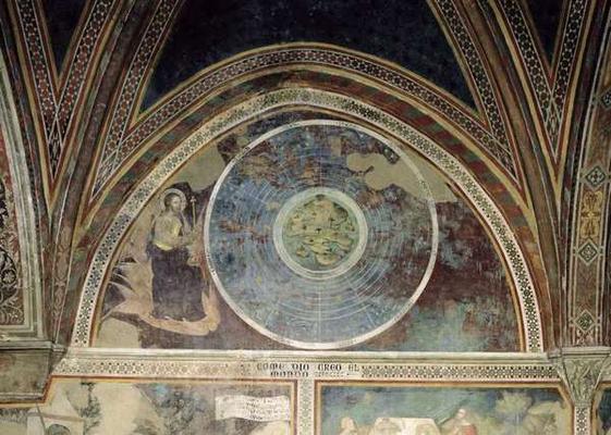 The Creation of the World, 1356-67 (fresco) from also Manfredi de Battilori Bartolo di Fredi