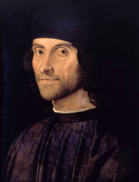 Vivarini, Portrait d''un homme au chapeau from Alvise Vivarini