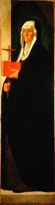 St. Clare, c.1485-90 (tempera on panel) from Alvise Vivarini