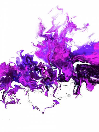 Purple Colorful White Wave