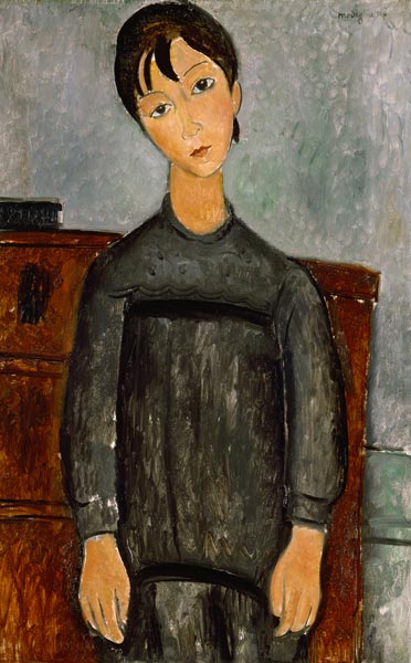 Girl with a black apron from Amadeo Modigliani