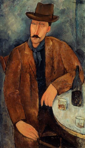 A.Modigliani, L Homme, c.1918-19. from Amadeo Modigliani