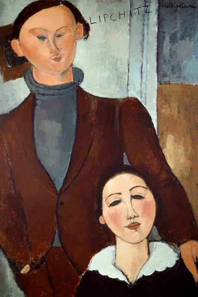 Jacques Lipschitz and his wife. from Amadeo Modigliani