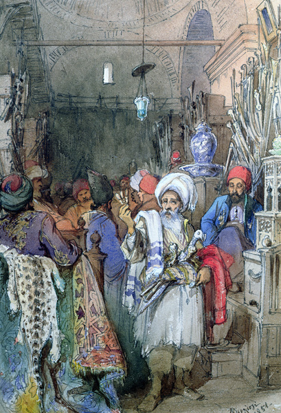 Vendors in the Covered Bazaar, Istanbul from Amadeo Preziosi