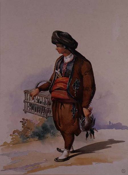 A Duck Seller from Amadeo Preziosi