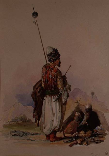 A Kurdish Warrior from Amadeo Preziosi