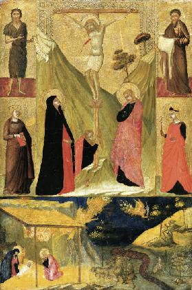 The Crucifixion, the Nativity and Saints