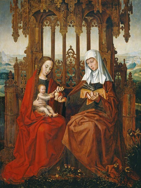 The Virgin and Child with Saint Anne from Ambrosius Benson