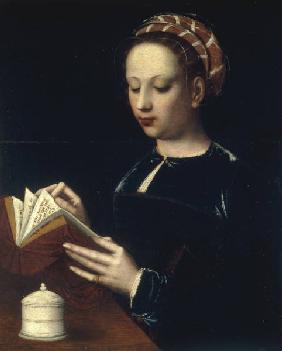 A.Benson / Mary Magdalen Reading /Paint.