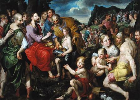 The Feeding of the Five Thousand from Ambrosius the Elder Francken