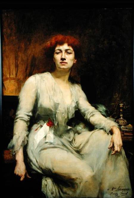 Portrait of Severine (1855-1929) from Amelie Beaury-Saurel