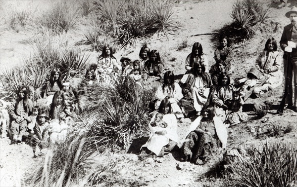 The last of the escapees after the final rout of Geronimo (b/w photo)  from American Photographer