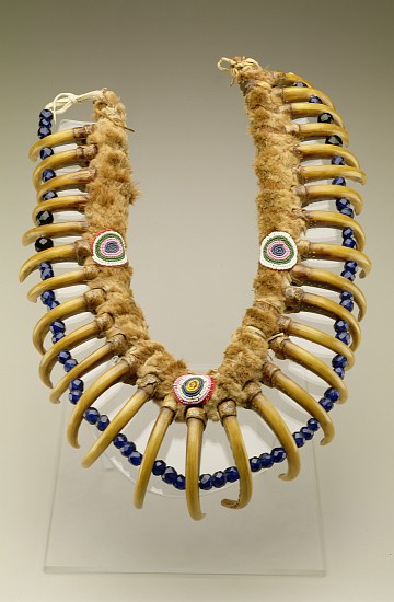 Grizzly Bear Claw Necklace, Iowa, Native American from American School
