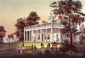 Washington''s Home, Mount Vernon, Virginia, pub. Currier & Ives