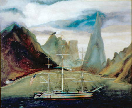 Whaling Ship from American School