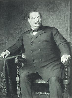 Grover Cleveland, 22nd and 24th President of th United States of America, pub. 1901 (photogravure) from American School, (20th century)