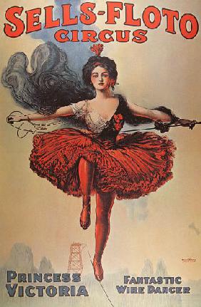 Poster advertising the 'Sells-Floto Circus'