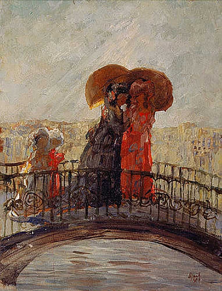 In the rain from Anatoli Afanasiewitsch Arapow