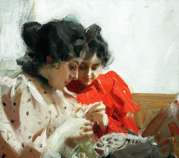 Anders Zorn / Lacy Seam / Painting, 1894 from Anders Leonard Zorn