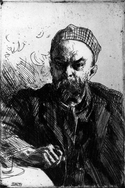 Paul Verlaine / Etch.by A.Zorn / 1895 from Anders Leonard Zorn