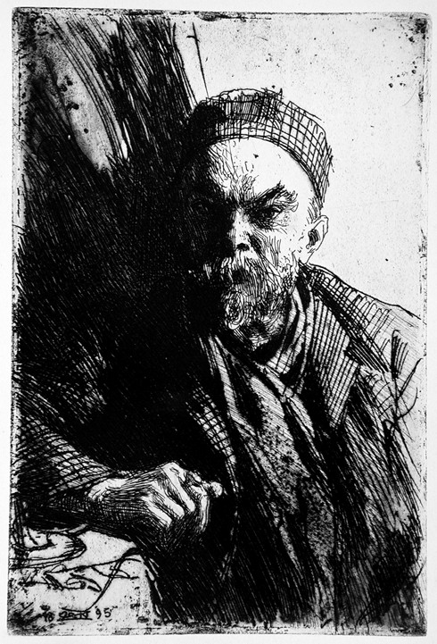 Portrait of the Poet Paul Verlaine (1844-1896) from Anders Leonard Zorn