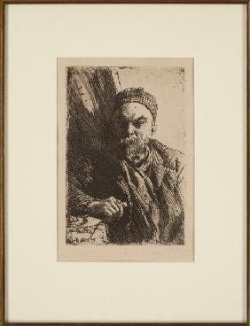 Portrait of the poet Paul Verlaine (1844-1896)