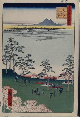 View to the North from Asukayama (One Hundred Famous Views of Edo)