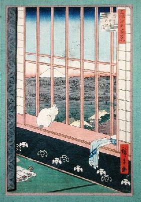 Asakusa Rice Fields during the festival of the Cock from the series ''100 Views of Edo'', pub. 1857