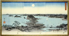 Night View Of Eight Excellent Sceneries Of Kanazawa In Musashi Province