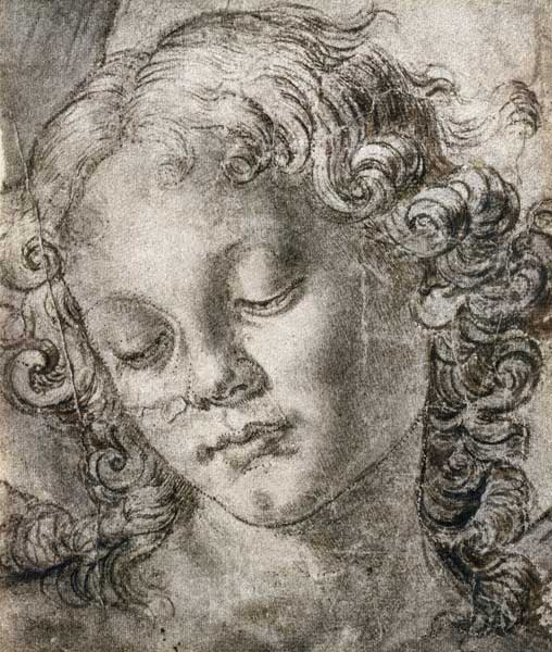 Head of Angel from Andrea del Verrocchio