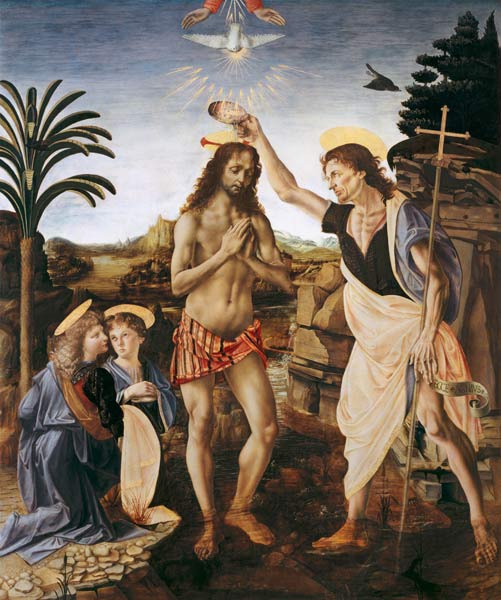Baptize Christi from Andrea del Verrocchio