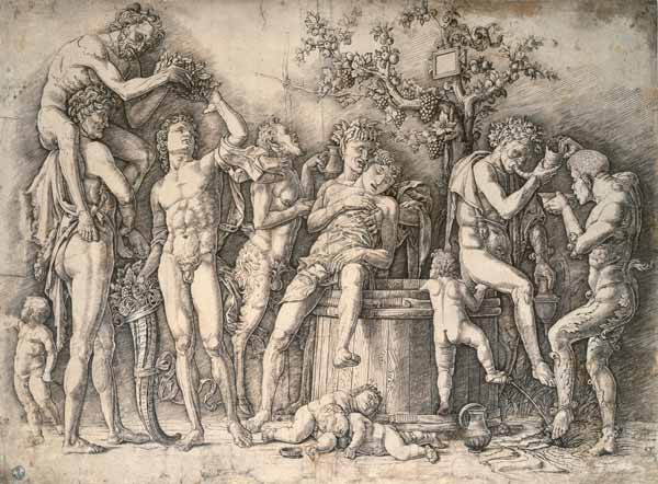 Bacchanalia and wine from Andrea Mantegna