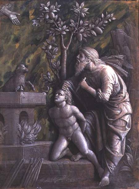 Abraham sacrificing Isaac from Andrea Mantegna
