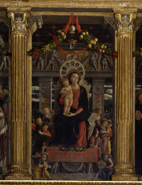 Altar of S.Zeno,Virgin w. Ch. from Andrea Mantegna