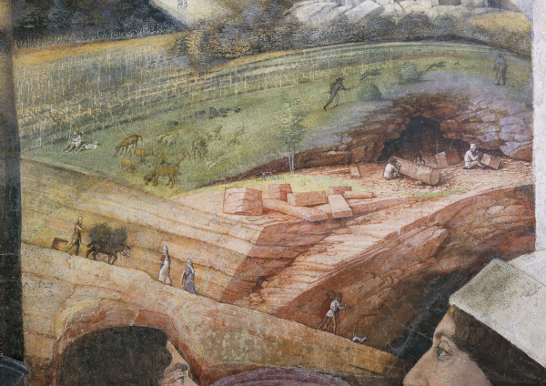 Cam.d.Sposi, Landscape, Fresco from Andrea Mantegna