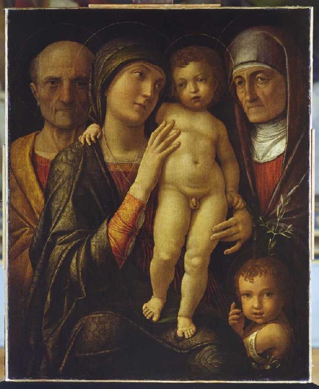 The Holy Family with Elisabeth and the Johannesknaben from Andrea Mantegna