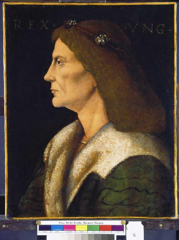 King Matthias (I.), Corvinus, of Hungary (1443-1490) from Andrea Mantegna