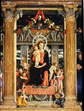 Virgin and Child with Angels, central panel from the Altarpiece of St. Zeno of Verona